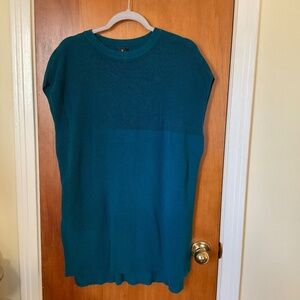 Worthington Women’s Turquoise Long Sweater Sleeveless Sz L